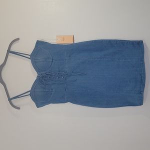 Blashe Denim Bustier Dress NWT SZ L